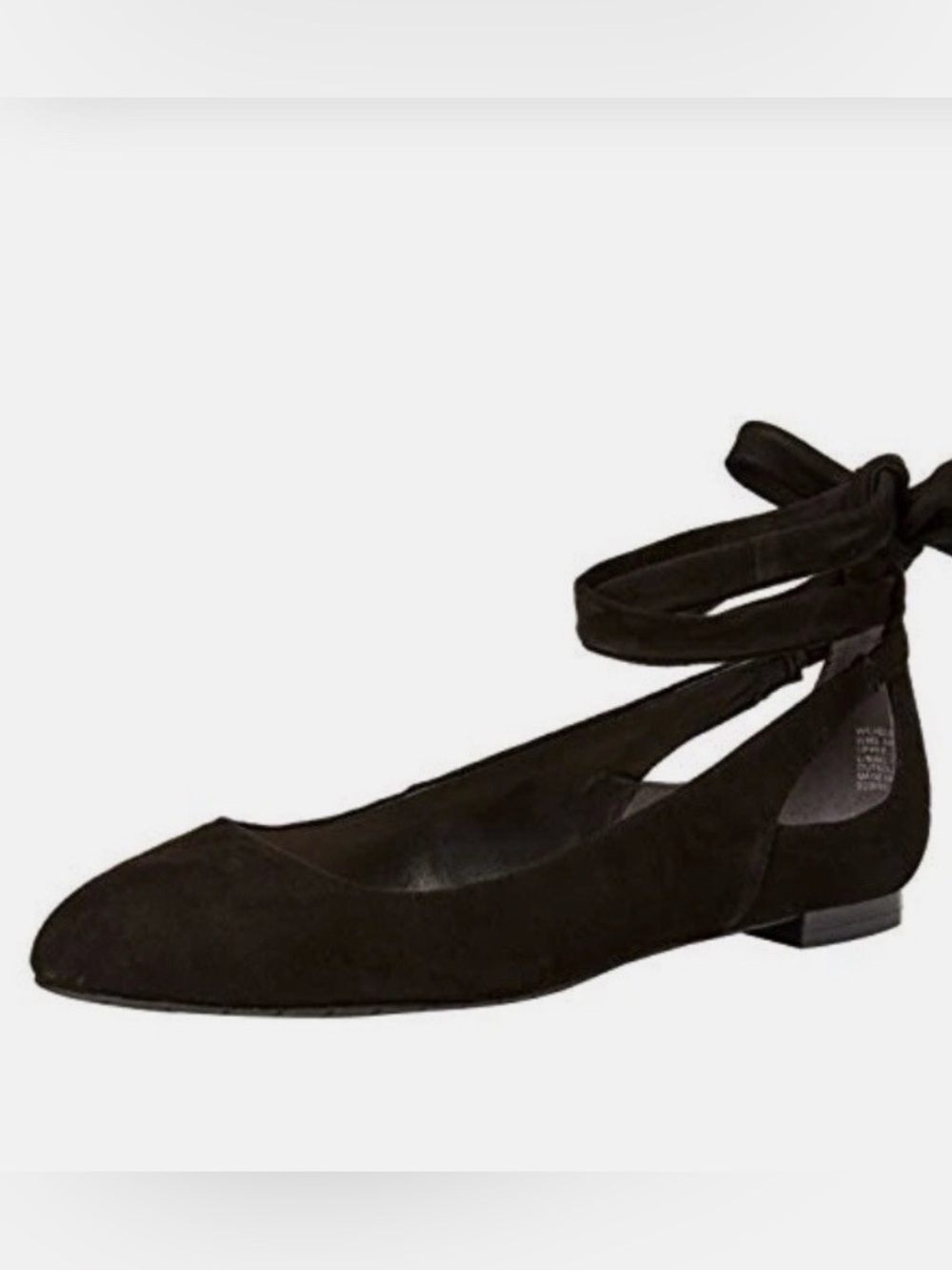 Kenneth Cole New York Wilhelmina Black Suede Ballet Flats (8) - Picture 2 of 12
